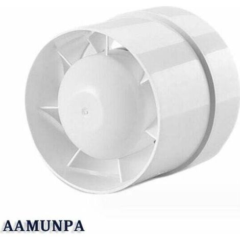 1 PCS Ventilateur Extracteur d'air, économique 100mm, 12W/130m3, extracteur axial conduit en ligne : salle de bain, cuisine, cave, (1/4)
