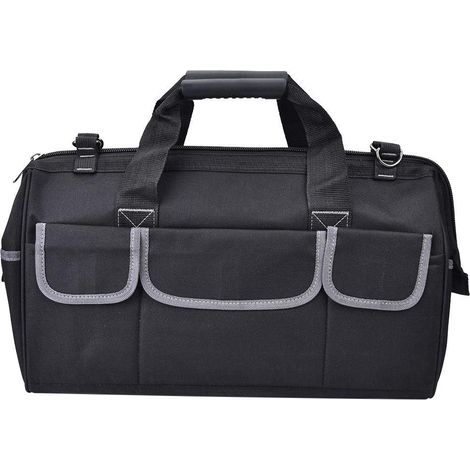 Borsa porta attrezzi a tracolla – Oxford – Grigio – Resistente all'usura – Per riporre attrezzature