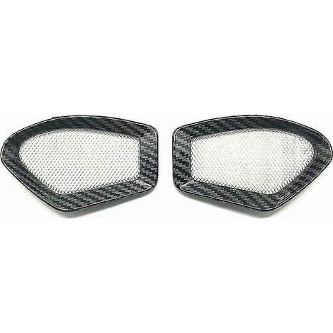 Cubierta de rejilla de entrada de aire frontal para motocicleta, cubierta de ventilación de entrada de aire del tanque de gasolina, carenado, red para Ducati Monster 696 796 1100 ()