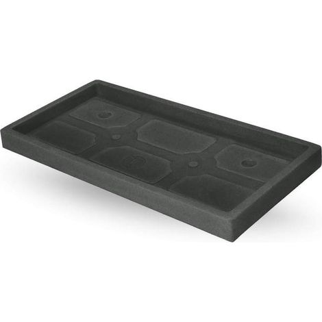 Jardinière rectangulaire blanche 80 cm – Résistante aux UV et aux chocs – Pour intérieur et extérieur – Nettoyage facile – Veca (1/3)