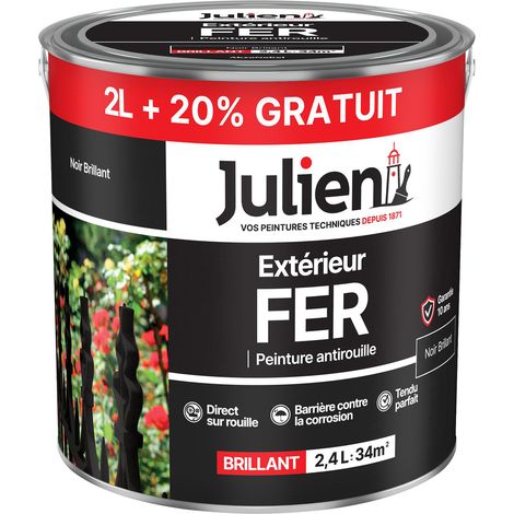 Vernice Esterni Ferro Antiruggine 2l+20% gratuito - Julien