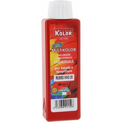 12 x COLORANTE UNIVERSALE 40 ML ROSSO VIVO    20R