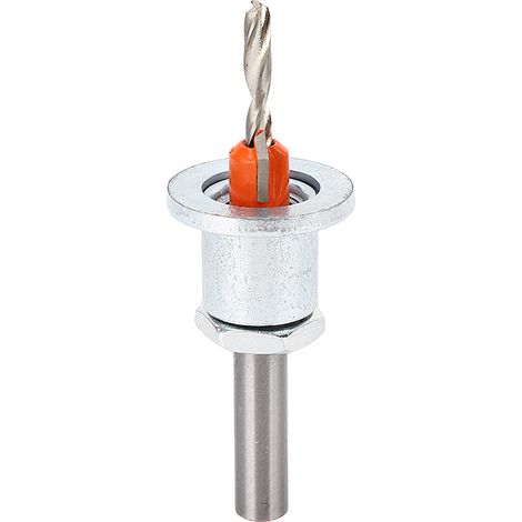Fraise à lamage 4x10mm, profondeur réglable, évacuation rapide des copeaux, haute efficacité, foret en acier allié pour perçage précis. (1/5)