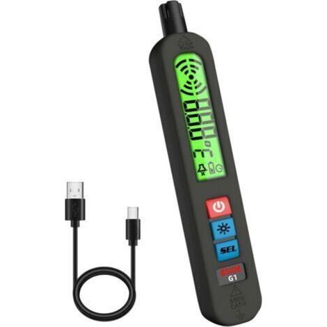 Rechargeable Gas Detector Natural Gas Leak Detector with Visual & Audible and Vibration Alarm Large Screen Portable Multigas Detector Pen for Butane Propane Home RV (1/5)