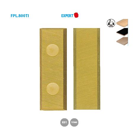 PLAQ.HM+TIN 30X10X1,5 REVERS. 4Z (MECHE D.14 A 22) - 800.301.01TIN - LEMAN