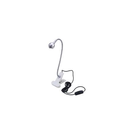 Lampe de lecture EINNENFFER à LED pour étudier/travailler/dormir, avec pince et interrupteur marche/arrêt, lumière blanche (argentée) (1/5)
