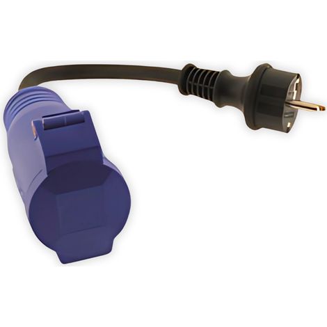 Adaptateur caravane femelle 16A vers mâle CEE 17 - Protec