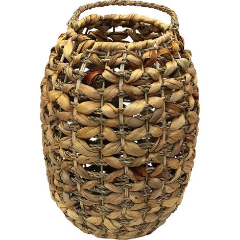 Bougeoir en jacinthe d'eau naturelle pour la décoration de la maison