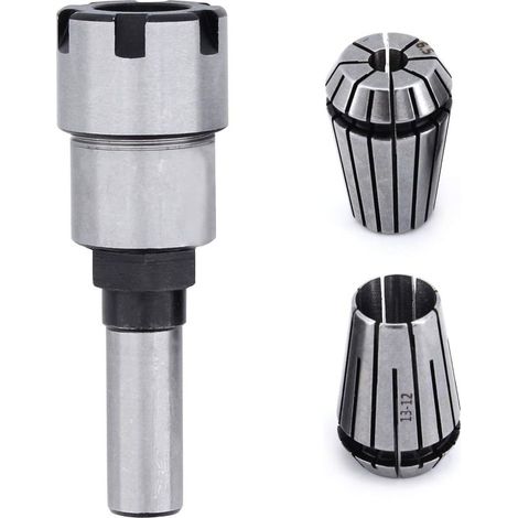 Varilla de extensión para pinza de fresadora ER20 de 1/2", con kit de sujeción de pinzas de resorte ER20 de 6,5 mm y 13 mm para máquinas de grabado CNC y herramientas de rectificado. (1/5)