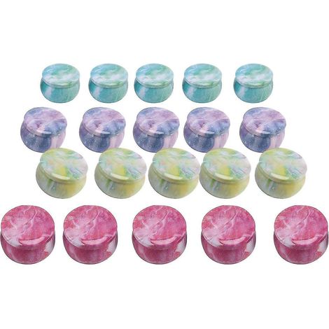 20 pots à bougies en métal vides (140 g) avec couvercles pour ranger les fournitures de loisirs créatifs (1/5)