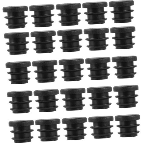 Lot de 100 embouts ronds en plastique pour pieds de meubles (1/5)