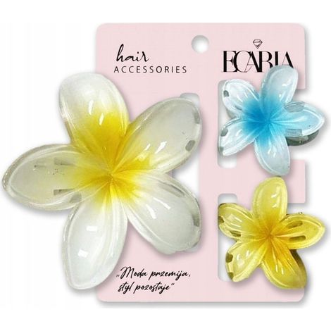 Ecarla Flower XL Haarspangen-Set + 2 Mini-Haarspangen (1/2)