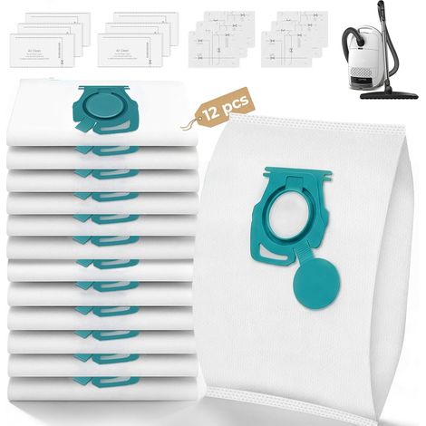 12 Sac Aspirateur, Compatible Miele Guard L1 S1 M1, 6 Filtre, Pour Aspirateur PowerLine (1/5)
