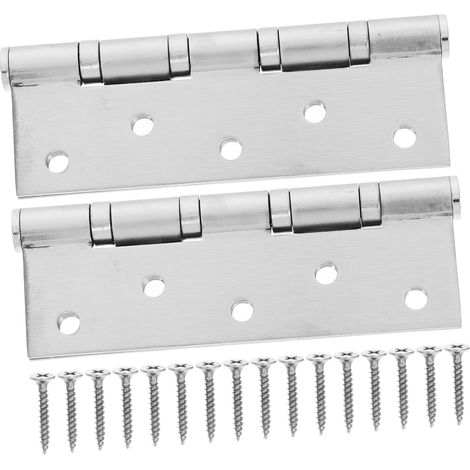 2pièces Lot De Charnières De Porte inox (1/5)