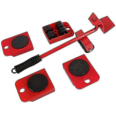 Ensemble d'outils de levage et de déplacement de meubles, chariot de manutention robuste pour le transport et le déplacement des roues. (1/4)