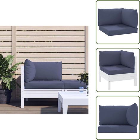 Palettenkissen 3 Stk. Marineblau Oxford-Gewebe - Gartenkissen - Outdoorkissen - Polsterauflage - Lounge Set - Balkon Deko (1/5)