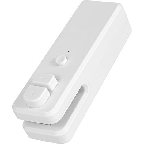 Sollbry Mini Scelleur,Scellant et Coupeur Sous Vide Portatif,Thermoscellant 2 en 1 Rechargeable Pour Sacs de Stockage de Nourriture,Collations,Fruits,Biscuits Frais (Blanc) (1/5)