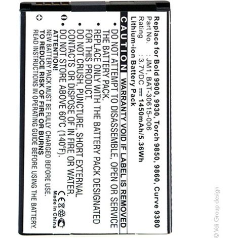 NX - Batterie téléphone, smartphone, GSM 3.7V 1450mAh - J-M1BAT-30615-006JM1téléphone, smartphone, GSM91121 (1/4)
