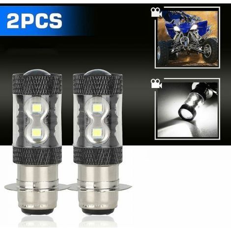 Ampoule de phare Led H6m adaptée à Yamaha thsinde, phare LED de moto H6/H6M/P15D 50W (1/4)