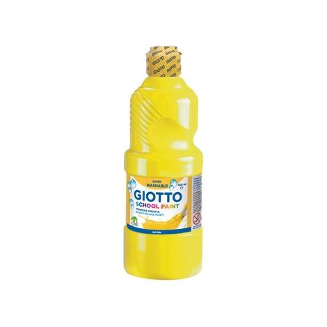 BOTELLA TÉMPERA LAVABLE AMARILLA 500ML GIOTTO F535302