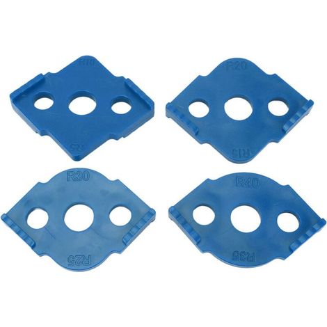 Gabarit d'Angle R, Localisateur d'Angle Rond en Plastique ABS 4PCS pour Cadre Photo à Angle Droit (Bleu) (1/5)