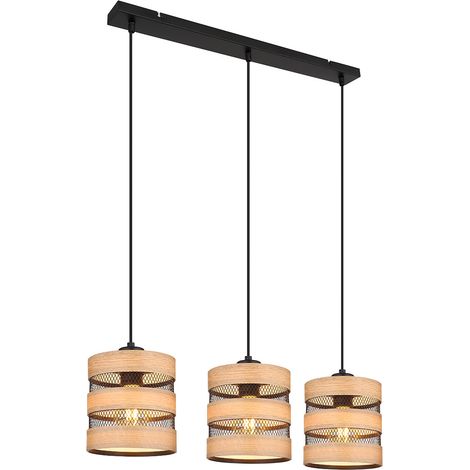 Globo - lampada a sospensione - Soeni - naturale - metallo -