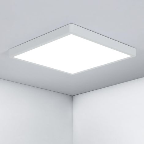 GOECO Luce a soffitto a LED 36W, lampada a soffitto quadrata ultra-mance 30 cm IP44, moderna luce del soffitto 3240lm 6500k bianco freddo per cucina balcone camera da letto da letto da bagno (1/5)