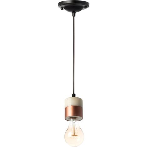 Lampe Suspension en Marbre "Musica III" 7cm Cuivre (1/3)