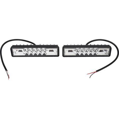 Lampe de travail LED 12-85V 48W blanc/jaune IP67 étanche, phare flexible anti-brouillard tout-terrain pour camion tracteur bateau (1/5)
