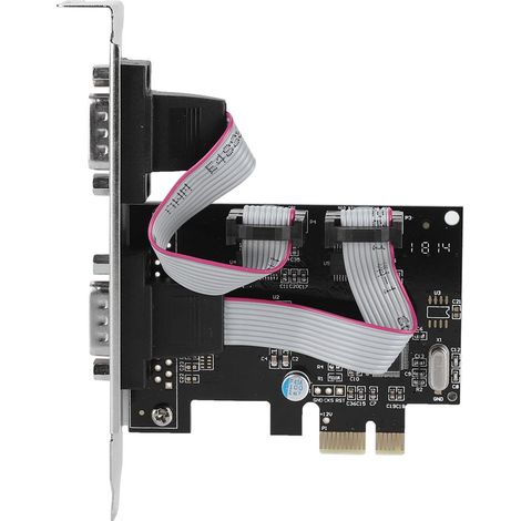 PCI Express auf 2-Port RS232 Erweiterungskarte – Serieller Konverter-Controller-Adapter