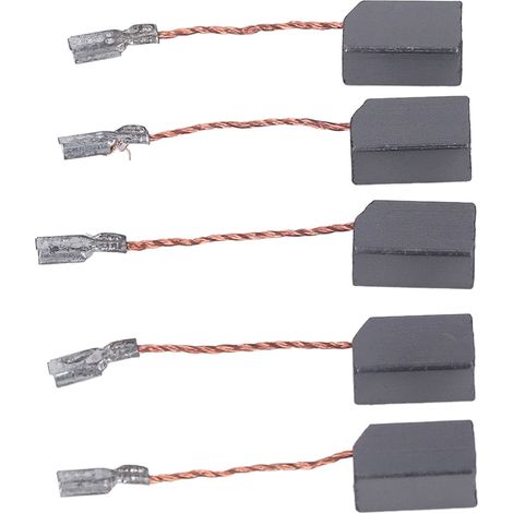 20 pièces balais carbone en cuivre haute résistance pour perceuse à main électrique sèche-cheveux disqueuse (1/5)