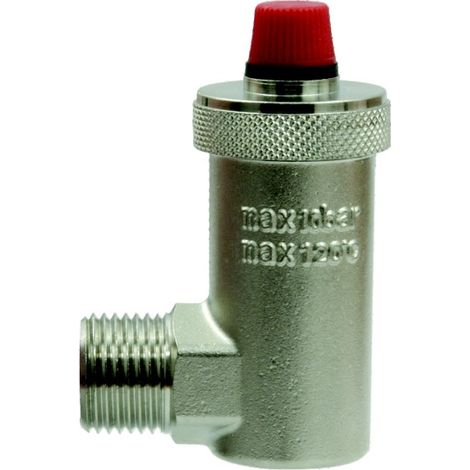 Purgador de aire automático en ángulo de 1/2"