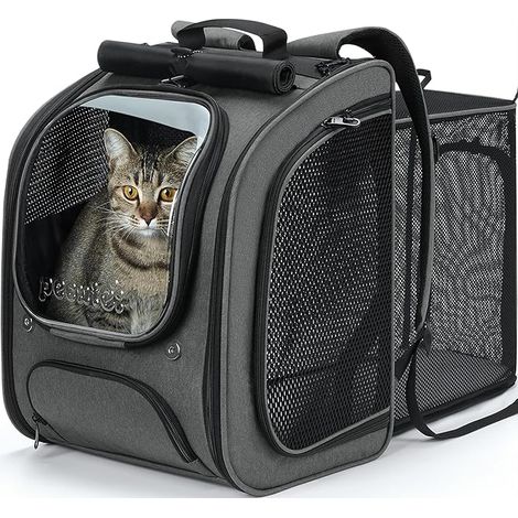 Cat Backpack, Large Transport Space, Green (1/5)