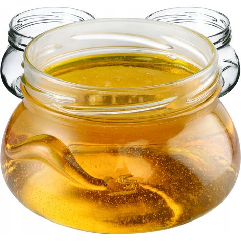 KADAX 50 x 300 ml große Gläser für dekorative Honig- und Marmeladenkonserven