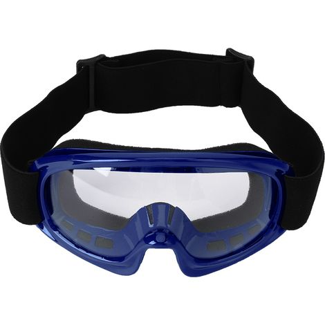 Lunettes de protection pour enfants, moto, vélo, ski, coupe-vent, anti-impact (bleues) (1/5)