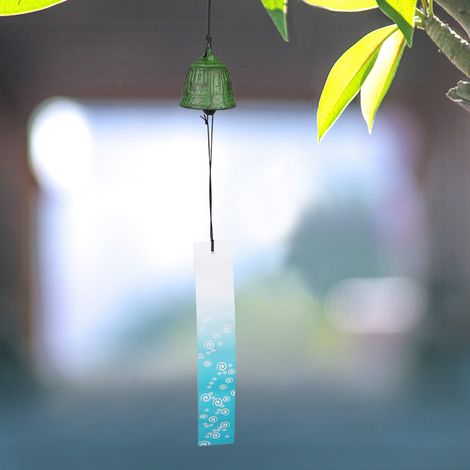 Carillon éolien en fonte, pendentif décoratif en fer forgé représentant une horloge ancienne (1/5)