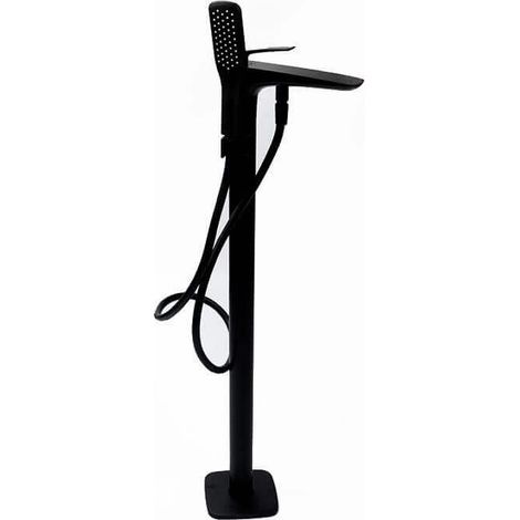 Robinet Mitigeur de Baignoire au Sol - Noir Mat - Concep't (1/5)
