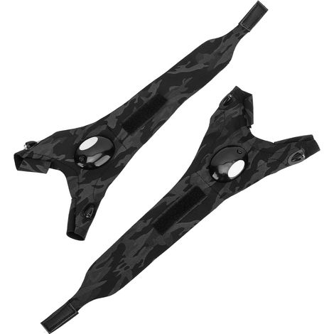 Gants avec lampe torche LED (1 paire), alimentés par piles, demi-doigts, mains libres, pour la pêche, la randonnée et le camping (camouflage). (1/5)