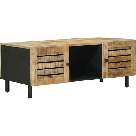 Coffee Table Natural 100 x 54 x 40 cm Solid Mango Wood vidaXL (1/5)