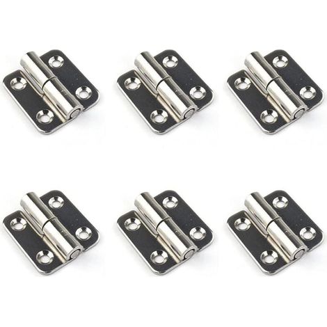 (Gauche)6 charnières amovibles 1,5' petits joints coulissants charnières de porte amovibles en acier inoxydable 304 gaucher (1/4)