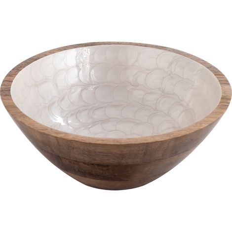 Signes Grimalt Mittlere Schüsselboxen und Tabletts  Ovale Silberschale – 10 x 25 x 25 cm