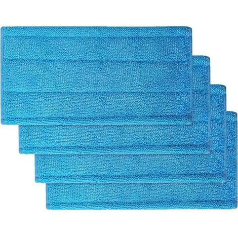 4PCS Lingettes Reutilisable pour Swiffer Wetjet,Serpillières Remplacement pour Swiffer WetJet Spray Balais Lavable en Machine