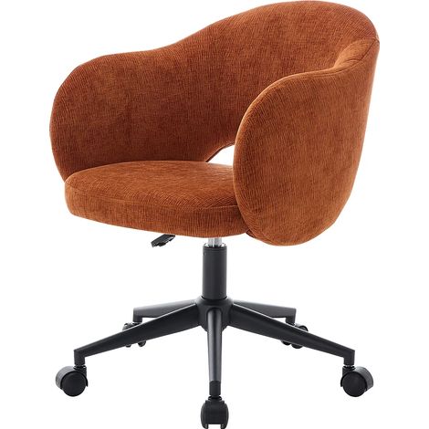 Sedia da ufficio Tessuto testurizzato Terracotta - ACACILIO