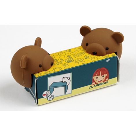 Paraspigoli per Bambini a forma di Orso Proteggi Angoli Simpatici 4x4 cm 2 Pz (1/2)