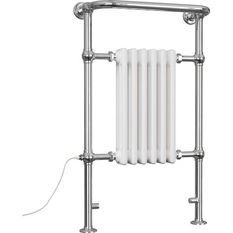 Arundel - White Traditional Electric Towel Rail H963mm x W583mm 400w Standard (1/3)