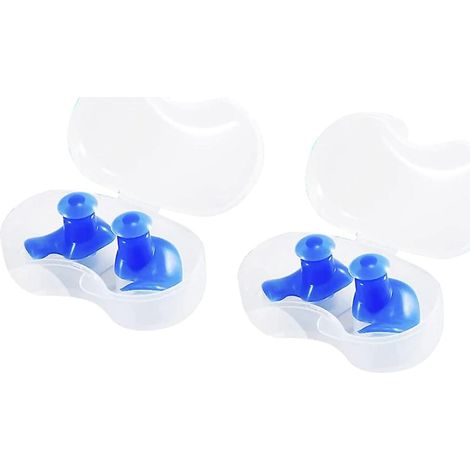 Bouchons D Oreilles Pour Natation - En Silicone Souple - Étanches Réutilisables - Pour Enfants 3 À 8 Ans - 2 Paires Avec Boîte De Rangement (1/5)