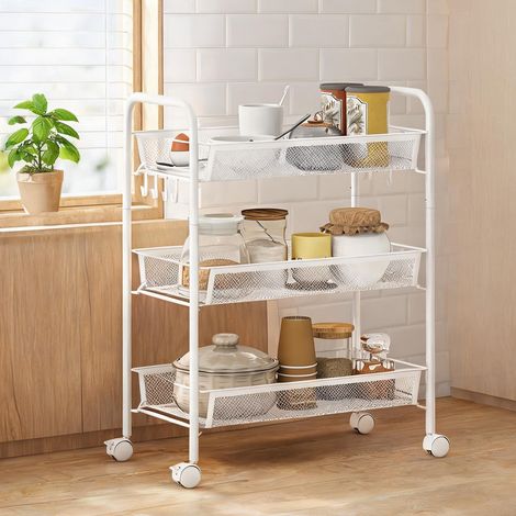Armoire de rangement 3 niveaux 45 x 26,5 x 63 cm (1/5)