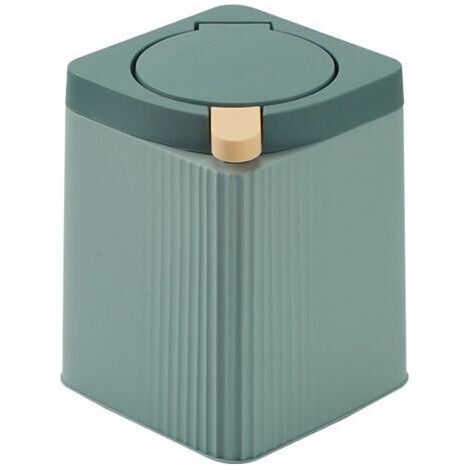 Mini poubelle avec couvercle pour bureau, poubelle à papier, adaptée pour le bureau, la maison, petite poubelle, table basse, table de chevet (1/5)