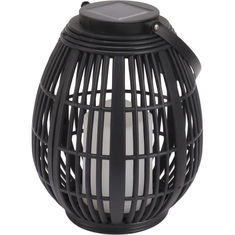 Solar-LED-Außenlaterne für Garten, wasserdichte dekorative Rattanlaterne für Terrasse, Einfahrt und Hof (1/5)