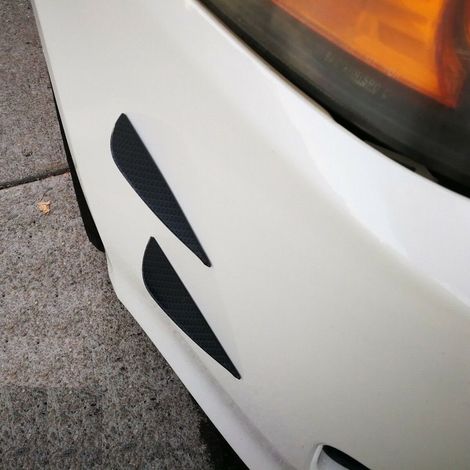 diffuseur de carrosserie de spoiler de pare-chocs avant universel en fibre de carbone (1/5)